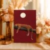 Leopard Under Moon Wall Art — Premium Matte Canvas Night Wildlife Artwork