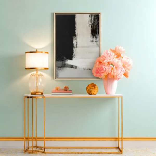 Monochrome Abstract Wall Art, Premium Matte Framed Canvas, Modern Minimalist Decor