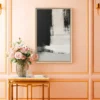 Monochrome Abstract Wall Art, Premium Matte Framed Canvas, Modern Minimalist Decor