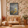 Golden Dolphin Ocean Wall Art, Premium Matte Framed Canvas, Luxury Coastal Decor