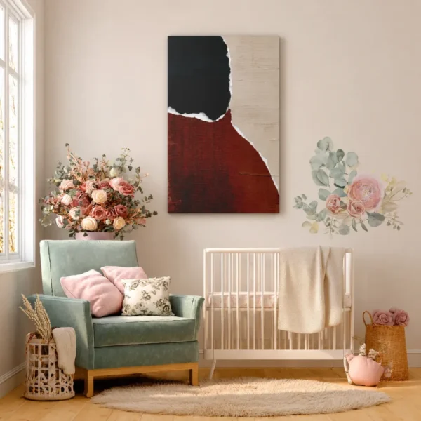 Torn Horizons Modern Abstract Wall Art – Premium Matte Stretched Canvas