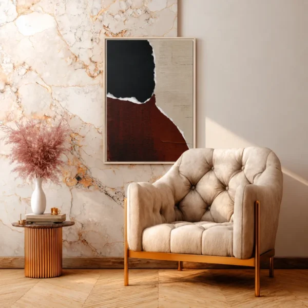 Torn Horizons Modern Abstract Wall Art – Premium Matte Framed Canvas Decor