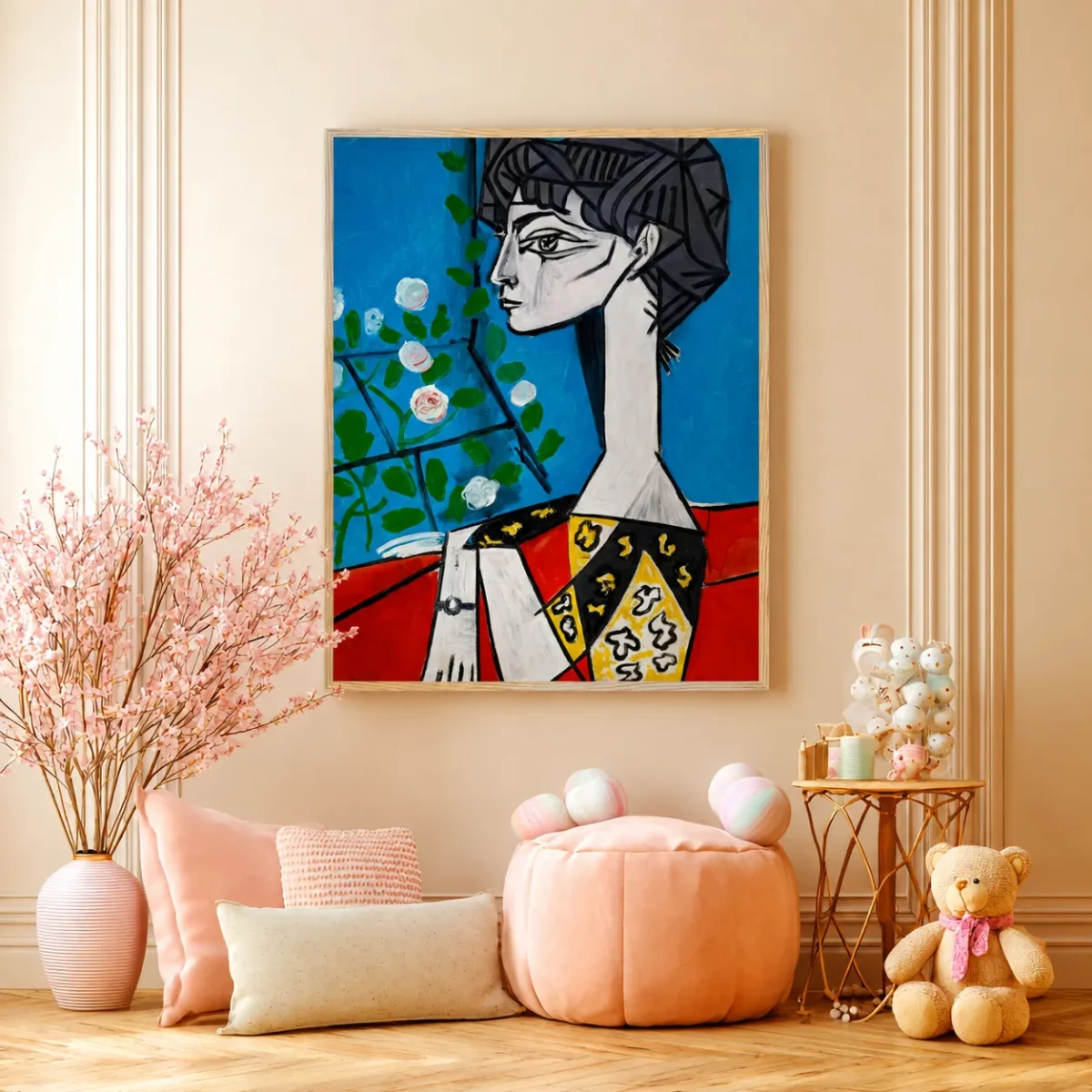 ChatGPT Image Aug 3, 2026, 07_07_10 PM_compressed Framed Cubist Portrait Print | Modern Abstract Matte Wall Art for Stylish Home Decor