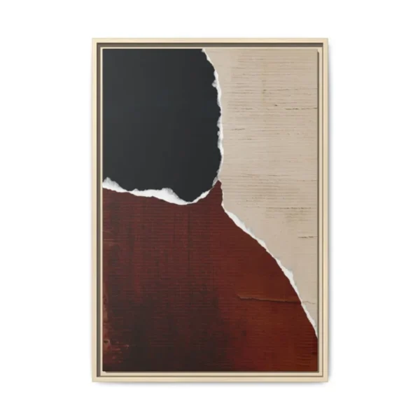 Torn Horizons Modern Abstract Wall Art – Premium Matte Framed Canvas Decor