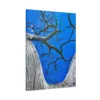 Blue Sky Tree Canvas Wall Art, Premium Matte Nature Artwork for Modern Interiors