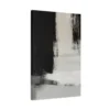 Black White Abstract Wall Art, Minimalist Contemporary Premium Matte Canvas