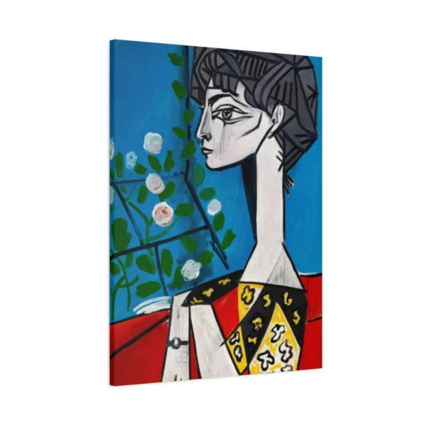 Cubist Portrait Canvas Wall Art | Modern Abstract Matte Canvas for Contemporary Interiors