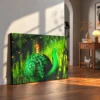 Mosslight Journey – Whimsical Snail Wall Art, Premium Matte Canvas for Modern Interiors