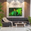 Mosslight Journey – Whimsical Snail Wall Art, Premium Matte Canvas for Modern Interiors