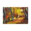 Autumn Ember Trail – Autumn Forest Canvas Wall Art, Premium Matte Stretched Canvas