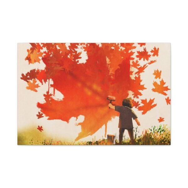 Emberleaf Autumn Painter Wall Art – Premium Matte Canvas for Vibrant Fall Decor