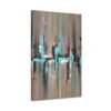 Tidal Mosaic Textured Abstract Canvas Wall Art, Premium Matte Modern Decor