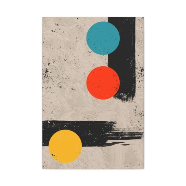 Chromatic Orbit – Colorful Geometric Abstract Wall Art, Premium Matte Canvas