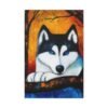 13331051990685924234_2048.jpeg Blue Eyed Wolf Canvas Wall Art, Wildlife Forest Decor for Modern Homes