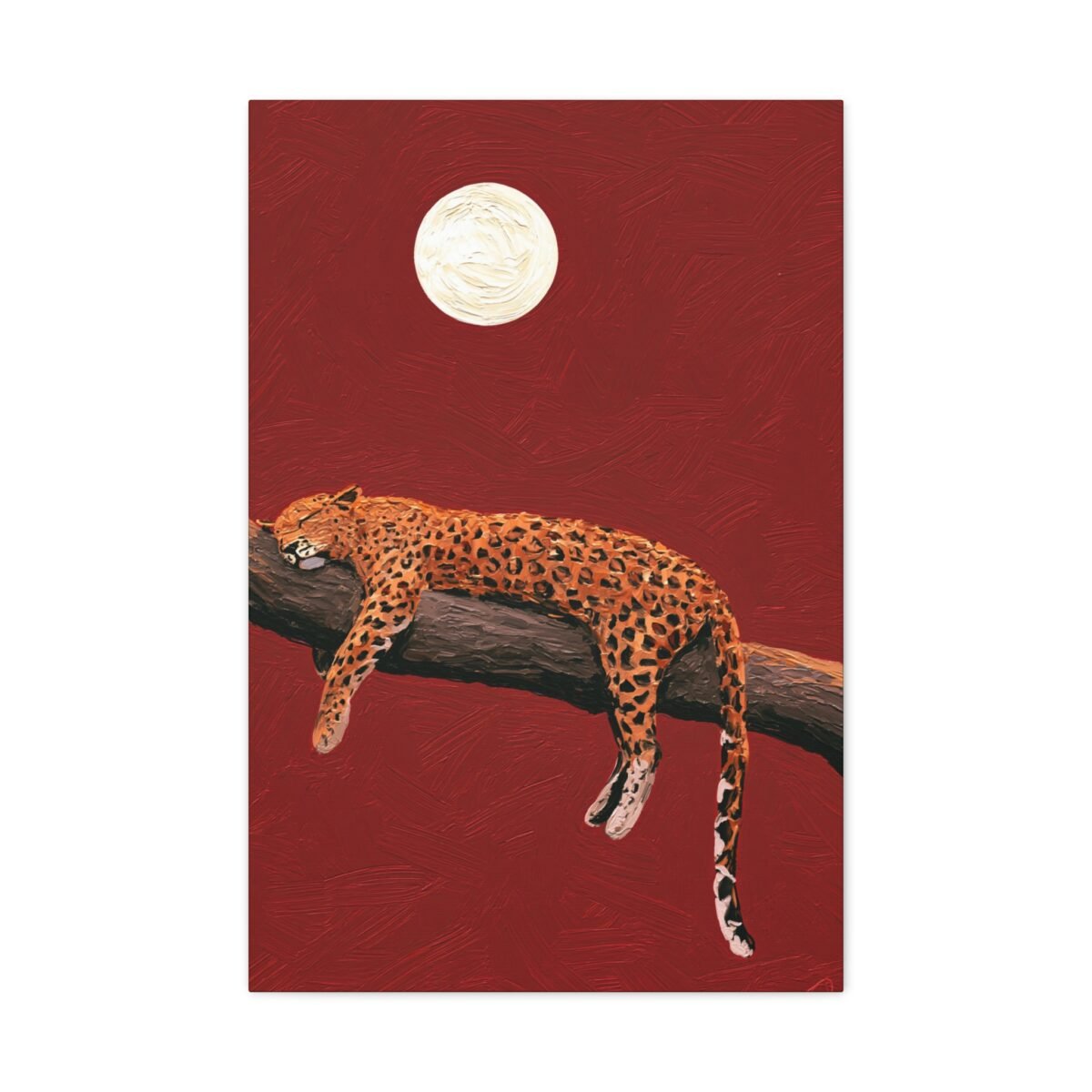 14238968433016532499_2048.jpeg Leopard Under Moon Wall Art — Premium Matte Canvas Night Wildlife Artwork