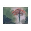 Autumn Ember Tree – Autumn Tree Wall Art, Premium Matte Canvas for Modern Nature Decor