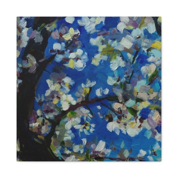 14867761971799759454_2048.jpeg Azure Blossom Tree – Blue Floral Tree Wall Art, Premium Matte Stretched Canvas