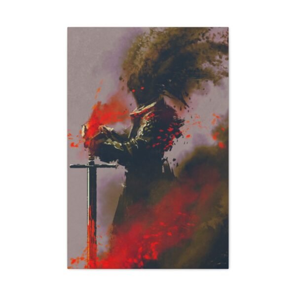 15200568179022323670_2048.jpeg Crimson Shadow Warrior Dark Fantasy Knight Wall Art Premium Matte Canvas