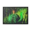 Mosslight Journey – Whimsical Snail Wall Art, Premium Framed Canvas for Modern Interiors