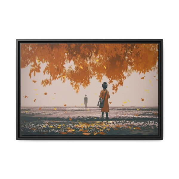Autumn Farewell – Autumn Landscape Wall Art, Premium Matte Framed Canvas