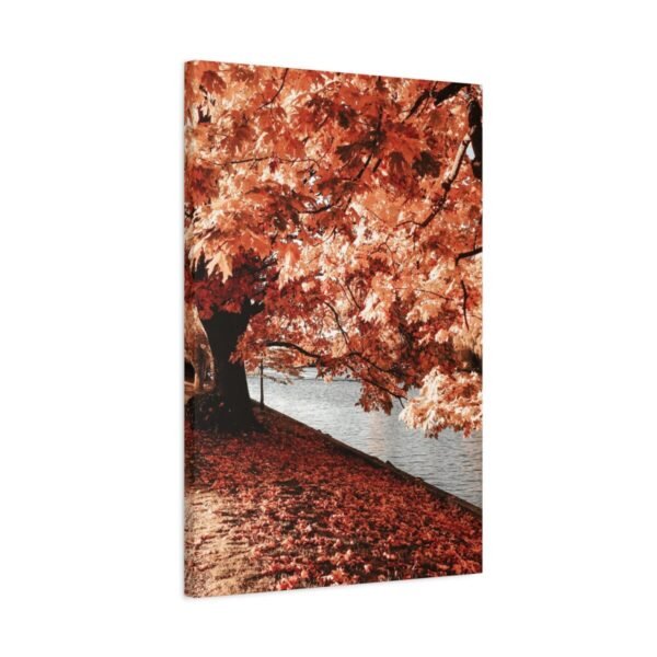 Autumn Lakeside Serenity Wall Art – Premium Matte Canvas for Cozy Fall Decor
