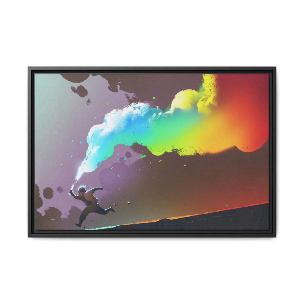 18128751755754002955_2048.jpeg Prismatic Leap – Colorful Abstract Wall Art, Premium Matte Framed Canvas