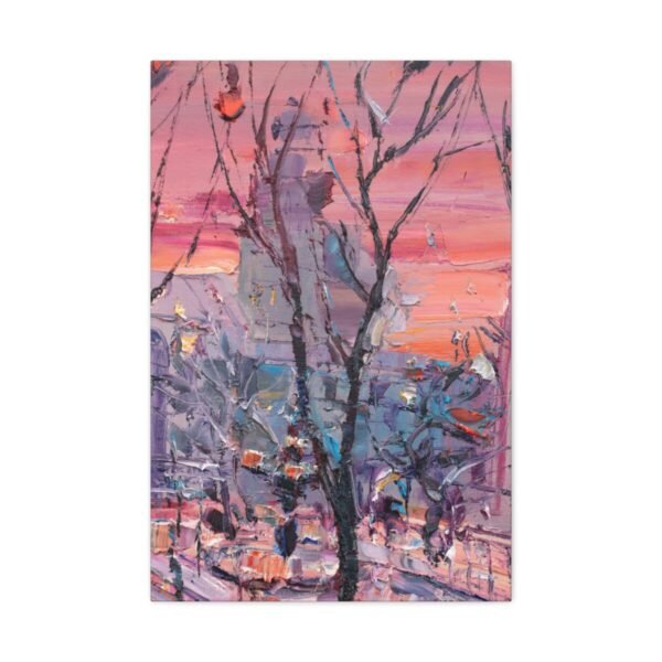 Torn Horizons Modern Abstract Landscape Wall Art – Premium Matte Stretched Canvas