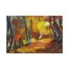 Autumn Ember Trail – Autumn Forest Canvas Wall Art, Premium Matte Stretched Canvas