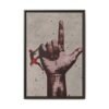 The Defiant Climb – Giant Hand Wall Art, Premium Matte Framed Canvas