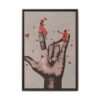 Hearts in Hand Romantic Couple Wall Art – Premium Matte Framed Canvas Decor