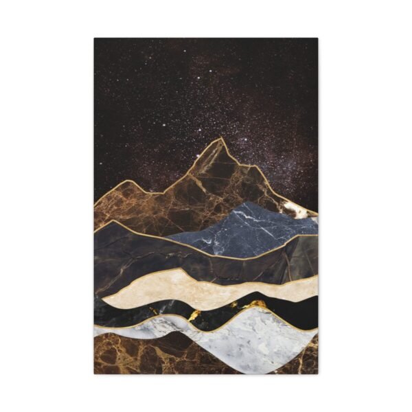 3251160292571055574_2048.jpeg Midnight Mountain Abstract Wall Art – Premium Matte Stretched Canvas Landscape Decor