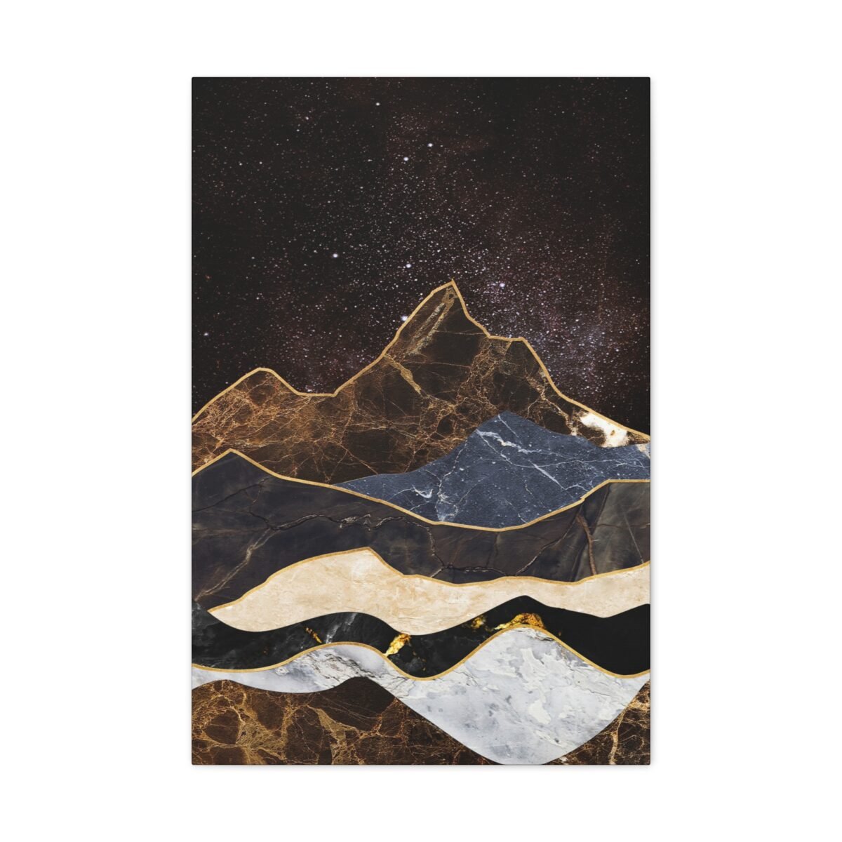 3251160292571055574_2048.jpeg Midnight Mountain Abstract Wall Art – Premium Matte Stretched Canvas Landscape Decor