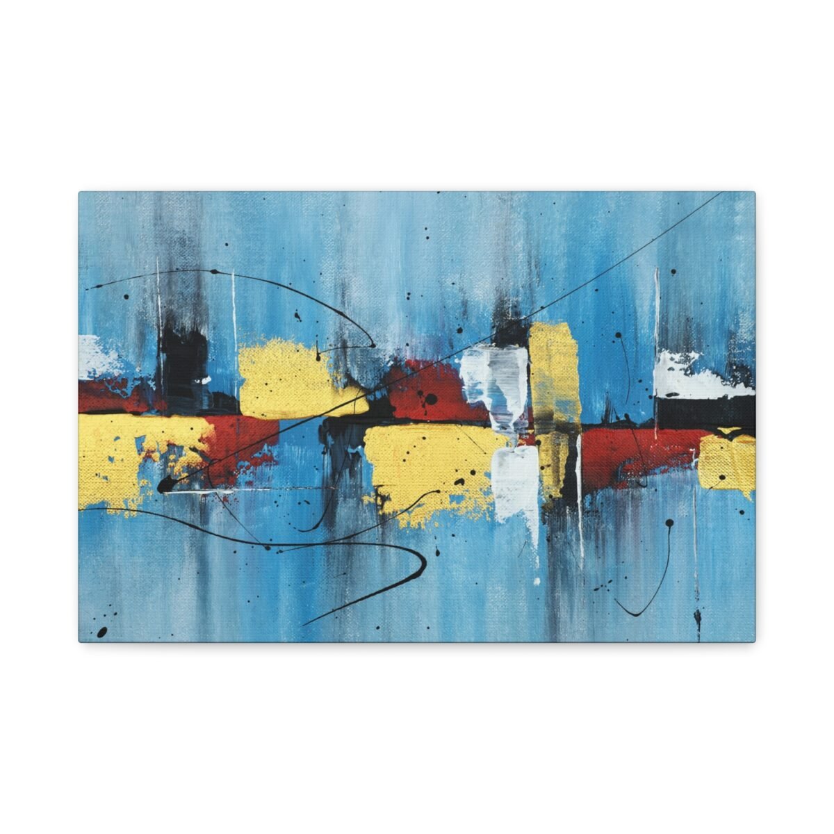 4055053038896954936_2048.jpeg Azure Chromatic | Blue Abstract Wall Art Canvas for Modern Contemporary Interiors