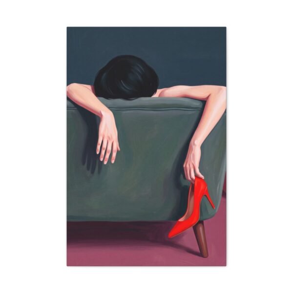 4773332863300957072_2048.jpeg Red Heels Relaxation – Red Heels Wall Art, Modern Fashion Premium Matte Canvas