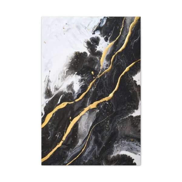 4963640518250969270_2048.jpeg Obsidian Gold Flow – Black Gold Abstract Wall Art, Premium Matte Canvas Decoror