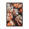 Autumn Ember Botanical Wall Art – Premium Matte Framed Canvas for Modern Decor