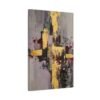 Golden Fracture Abstract Wall Art, Premium Matte Canvas for Modern Luxury Interiors
