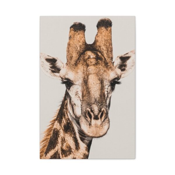 Savanna Gaze – Giraffe Wall Art, Premium Matte Canvas for Modern Safari Decor