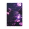 6602063726777929370_2048.jpeg Moonlit Lotus Canvas Wall Art | Dreamy Purple Matte Canvas for Modern Home Decor