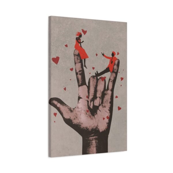 7244042522771054891_2048.jpeg Hearts in Hand Romantic Couple Wall Art, Premium Matte Canvas for Modern Decor