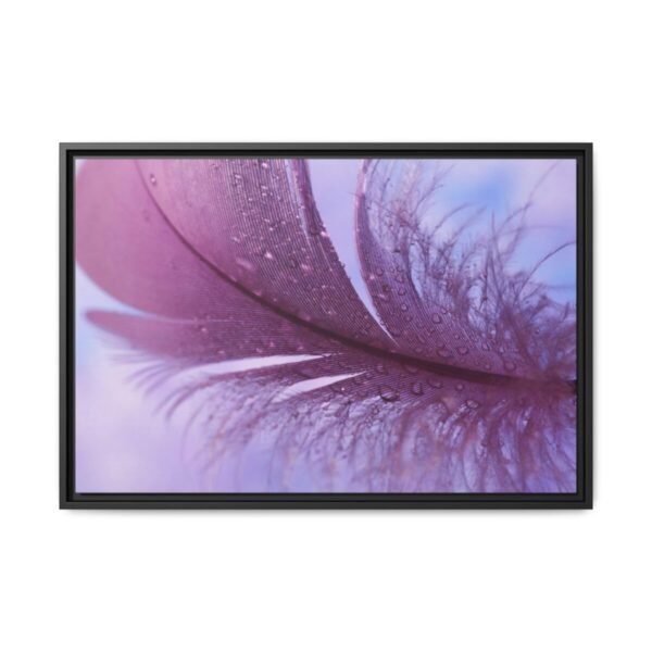7518855932968169817_2048.jpeg Violet Feather Framed Canvas Wall Art – Dreamy Purple Nature Decor
