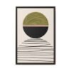 Verdant Horizon – Minimalist Abstract Wall Art, Premium Matte Framed Canvas Decor