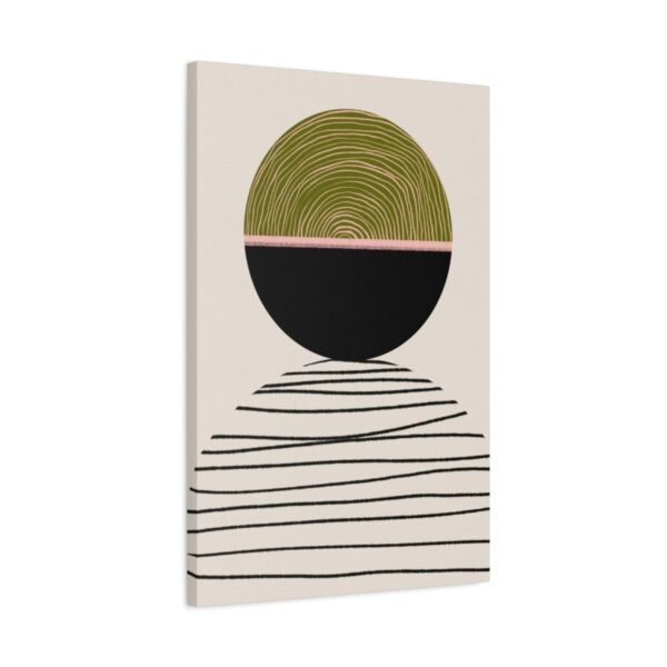Verdant Horizon – Minimalist Abstract Wall Art, Premium Matte Canvas, Modern Geometric Decor