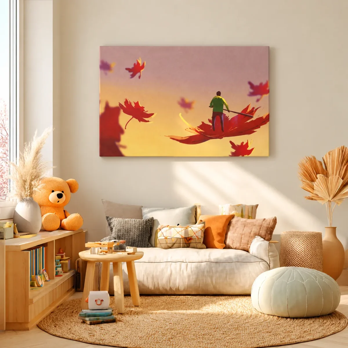 Autumn Leaf Dreamscape – Autumn Leaves Wall Art, Premium Matte Canvas, Nature Decor