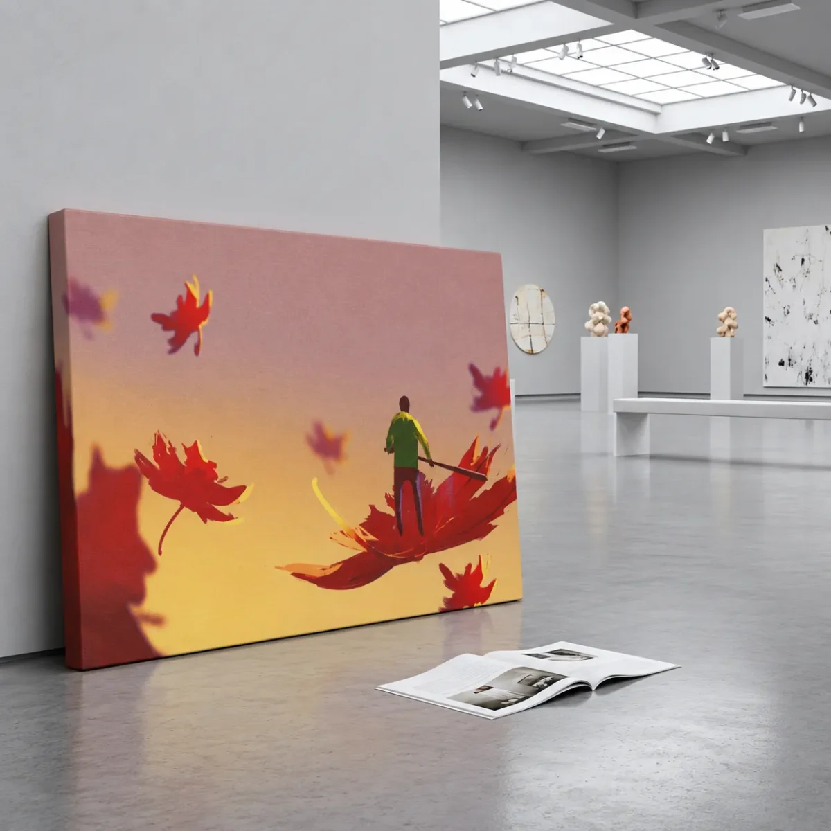 Autumn Leaf Dreamscape – Autumn Leaves Wall Art, Premium Matte Canvas, Nature Decor