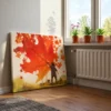 Emberleaf Autumn Painter Wall Art – Premium Matte Canvas for Vibrant Fall Decor