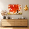 Emberleaf Autumn Painter Wall Art – Premium Matte Canvas for Vibrant Fall Decor