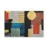 Gilded Geometry – Geometric Abstract Wall Art, Premium Matte Canvas Decor