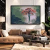 89 (2) Autumn Ember Tree – Autumn Tree Wall Art, Premium Matte Paper Framed Print