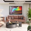 90 (2) Prismatic Leap – Colorful Abstract Wall Art, Premium Matte Framed Canvas